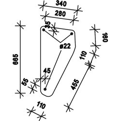 04337767 Szyba Deutz Fahr przednia dolna Kramp 8719607183819