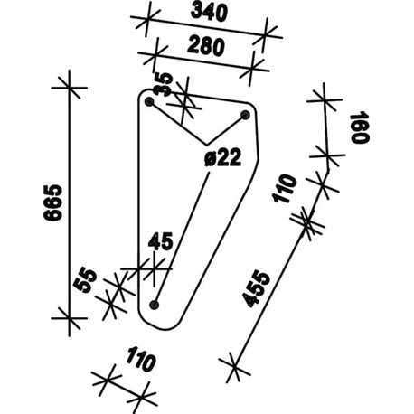 04337767 Szyba Deutz Fahr przednia dolna Kramp 8719607183819