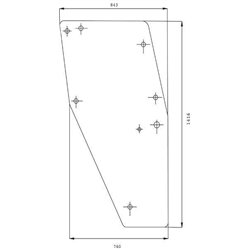 04347342 Szyba Deutz Fahr drzwi Kramp 3660980024341