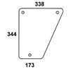 L57280 Szyba John Deere przednia dolna lewa, prawa, Kramp 3660980006569