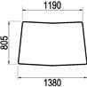 L112972 Szyba John Deere przednia Kramp 3660980059114