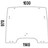 R264822 Szyba John Deere przednia górna Kramp 8719493168501