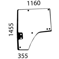 R564765 Szyba John Deere drzwi lewa