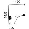 R564765 Szyba John Deere drzwi lewa