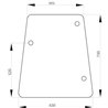 L60335 Szyba John Deere boczna lewa, prawa, Kramp 3660980019231
