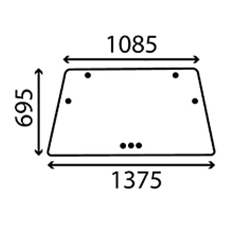 04363390 Szyba Deutz Fahr przednia tylna Kramp 8719593718835
