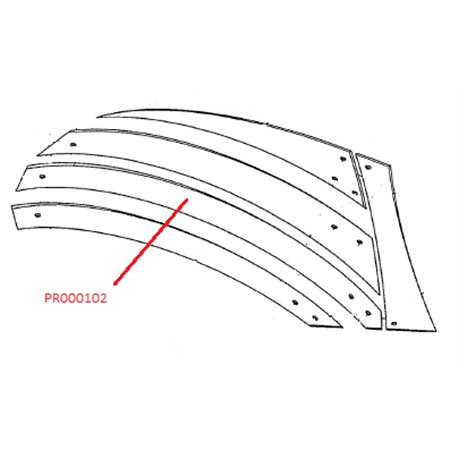Listwa odkładni 2 prawa UST400
