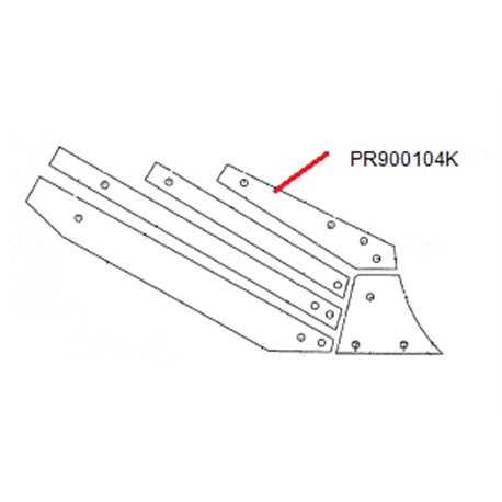 Vogel & Noot PR900104K Listwa odkładni 4 prawa WST 430 plus nawęglana