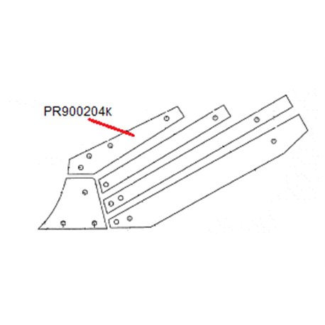 Listwa odkładni 4 lewa WST 430 plus