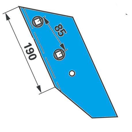Lemken 3363986 Dłuto lemiesza prawe WG2S