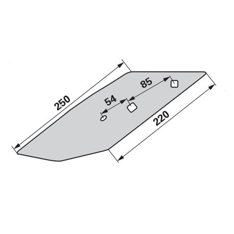 Lemken 3364055 Dłuto lemiesza lewe C2S