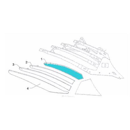 Lemken 3444418 Listwa odkładni 1 DMCS40 prawa DuraMaxx
