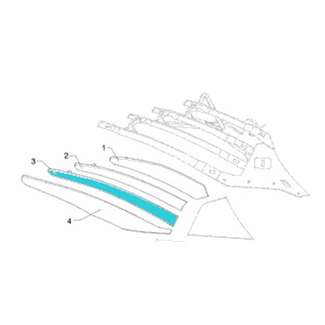Lemken 3444438 Listwa odkładni 3 DMCS40 prawa DuraMaxx