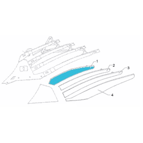 Lemken 3444419 Listwa odkładni 1 DMCS40 lewa DuraMaxx