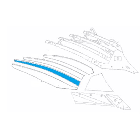 Lemken 3444440 Listwa odkładni 3 DMCS50 prawa DuraMaxx