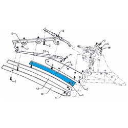 Lemken 34410062 Listwa odkładni 2 BS40/BS42 prawa od 15.08.2022r.