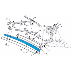 Lemken 34410064 Listwa odkładni 3 BS40/BS42 prawa od 15.08.2022r.