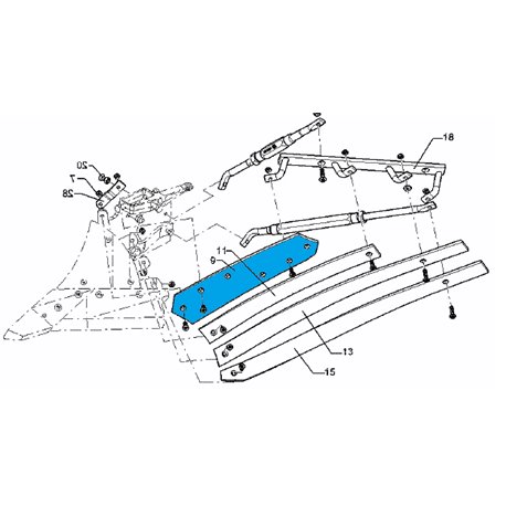 Lemken 34410061 Listwa odkładni 1b BS40/BS42 lewa od 15.08.2022