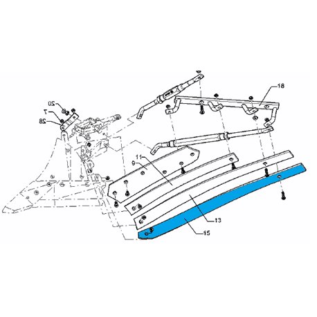Lemken 34410067 Listwa odkładni 4 BS40/BS42 lewa od 15.08.2022