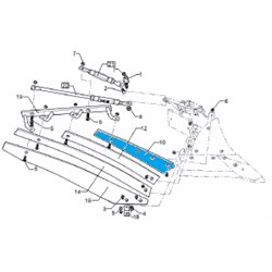 Lemken 34410058 Listwa odkładni 1a BS40/BS42 prawa od 15.08.22r.