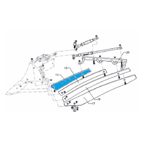 Lemken 34410059 Listwa odkładni 1a BS40/BS42 lewa od 15.08.2022