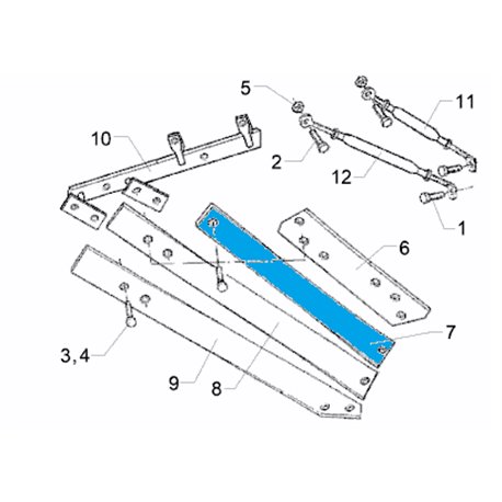 Odkładnica 2 TS46 RH 792 mm 3444226 Lemken 5071-3444226