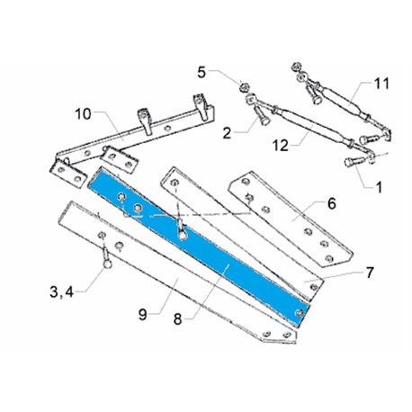 Odkładnica 3 TS46 RE 988 mm 3444236 Lemken 5071-3444236
