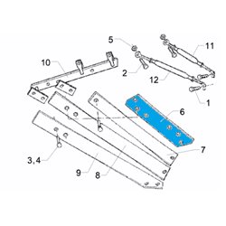 Odkładnica 2 TS46 RH 792 mm 3444226 Lemken 5071-3444216