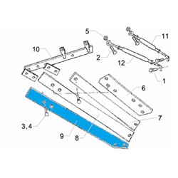 Mouldboard slat 4 TS46 993mm 3444246 Lemken 5071-3444246