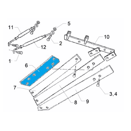 Odkładnica 2 TS46 RH 792 mm 3444226 Lemken 5071-3444217
