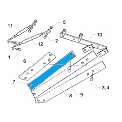 Odkładnica 2 TS46 792 mm LH 3444227 Lemken 5071-3444227