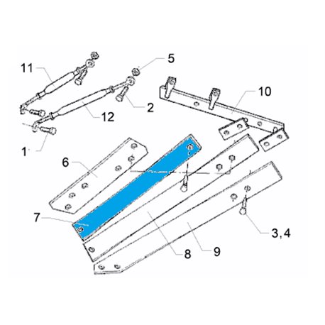 Odkładnica 2 TS46 792 mm LH 3444227 Lemken 5071-3444227