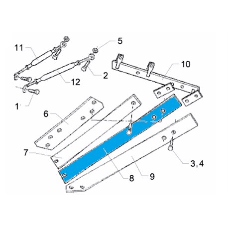 Odkładnica 3 TS46 LI 988 mm 3444237 Lemken 5071-3444237