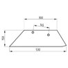 41657263390 Lemiesz 16" Overum lewy, 71-345 Molbro
