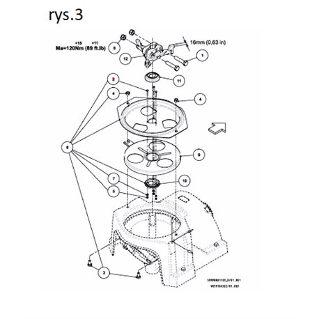 Vicon KG01053800 Nakrętka M10 A2 samohamowna