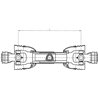 Wał WOM T10 210 Nm, L-710 mm, 1i3/8"Z6-1i3/8"Z6 Comer