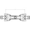 Wał WOM T40 460 Nm, L-1010 mm 1i3/8"Z6-1i3/8"Z6 Comer