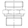 Przyłącze B, gwint przyłącza 3/8"BSP-gwint złącza22x1,5-15L Voss 11115LR38WDA