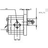 Pompa hydrauliczna 8 cm prawa GR2 przyłącza 1/2"/1/2" Casappa