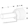 Walterscheid 1116376 Osłona wałka WOM połowa wewn. PG30, 1000mm D98 B-232