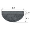 Wpust czółenkowy calowy 2,35x4,3x9,2 - 3/32"x3/8"