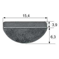 Wpust czółenkowy calowy 3,9x6,3x15,4 - 5/32"x5/8"