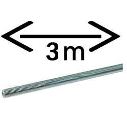Pręt gwintowany M16x2,0, 3m ocynk kl. 8.8 
