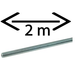 Pręt gwintowany M16x2,0, 2m ocynk kl. 4.6 