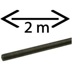 Pręt gwintowany M14x2,0, 2m bez pokrycia kl. 4.6 