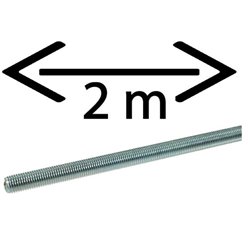 Pręt gwintowany M6x1, 0,2m ocynk kl. 4.6  9756462