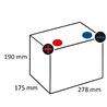 Akumulator 12V 70Ah EN 640A 278x175x190 L+ Kramp