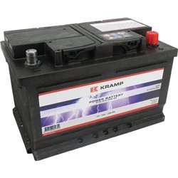 Akumulator 12V 72Ah EN 680A 278x175x175 P+ Kramp