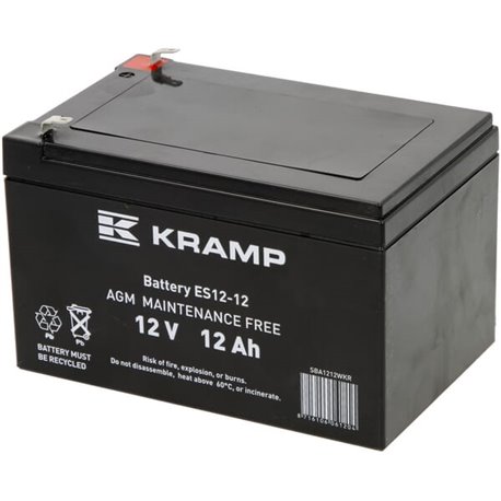 Akumulator 12V 12Ah 151x98x93 krótki bok L+ Kramp