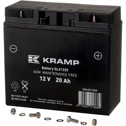 Akumulator 12V 20Ah DIN 70A 181x77x167 P+ Kramp